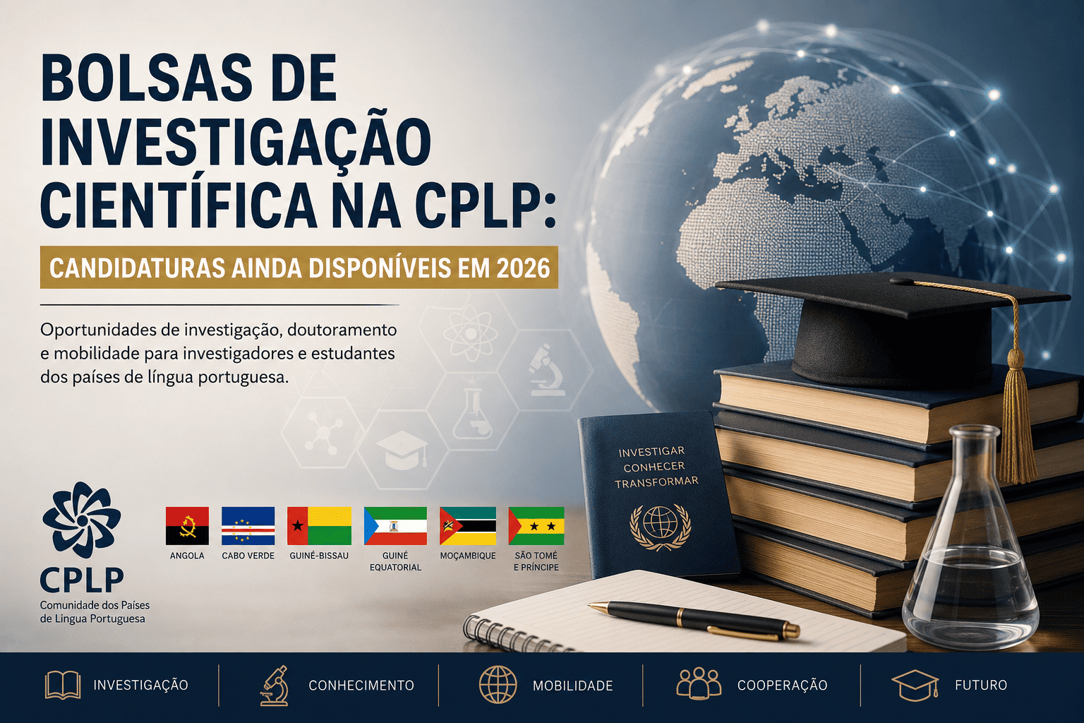 Bolsas de investigação científica na CPLP: candidaturas ainda disponíveis em 2026